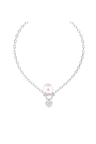 White Gold Boyfriend Special Heart Necklace