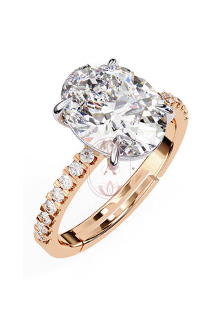 Cureda moissanite ring